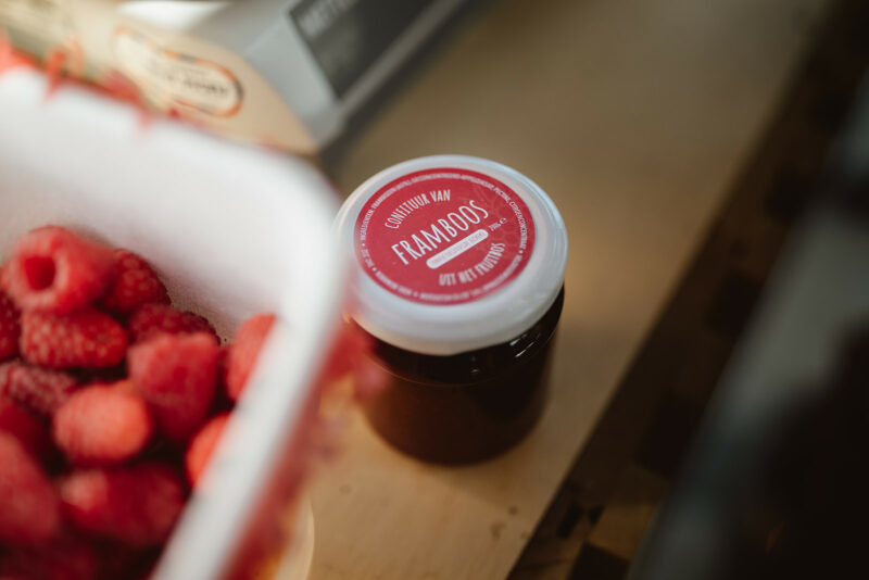 Confituur van framboos - met appeldiksap ipv suiker (200gr)